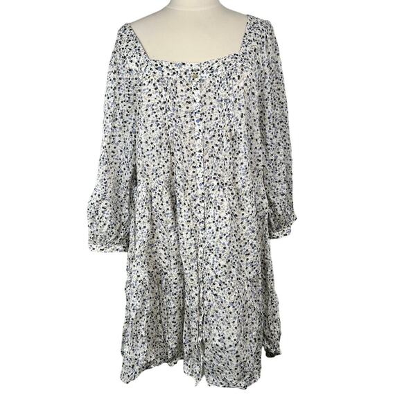 Rails Size XL Pippa Dress in Watercolor Buds Blue and White Floral - Picture 1 of 16